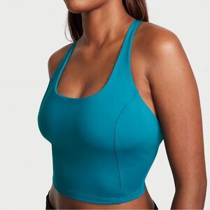 Victoria's Secret Women Size L Teal Blue Essential Strappy Pullover Tank Top NWT